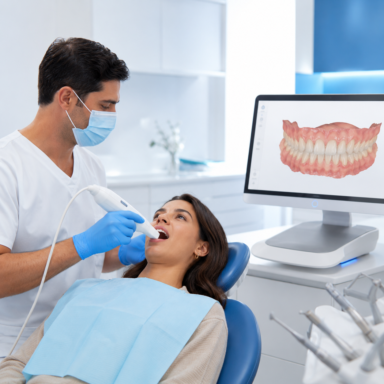 High tech dental care in modern clinic