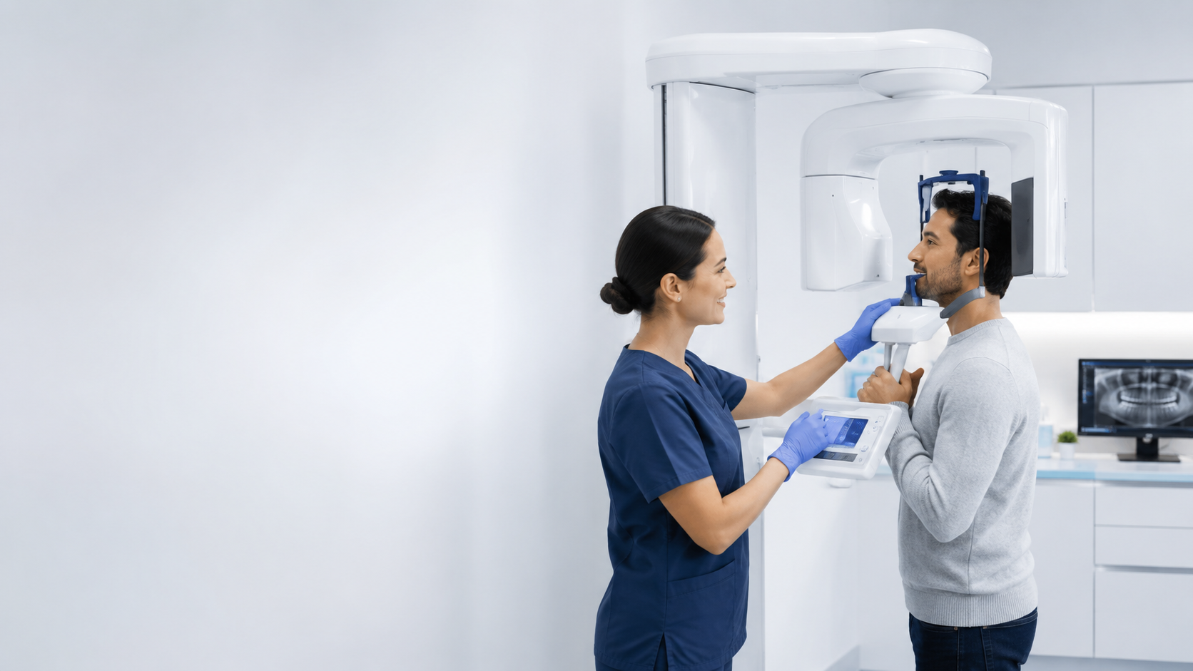 Modern dental imaging clinic in action