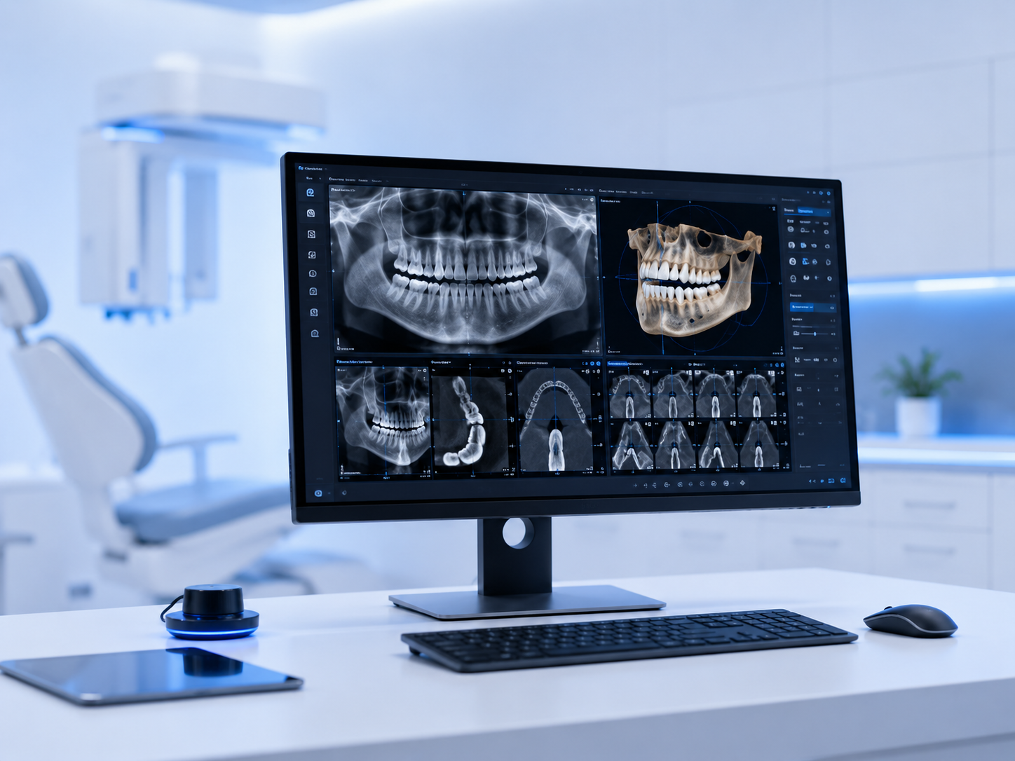 Dental imaging workstation and accessories