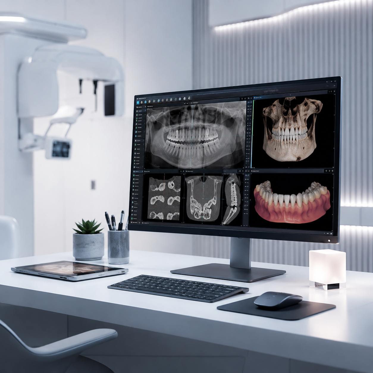 Dental imaging software workstation